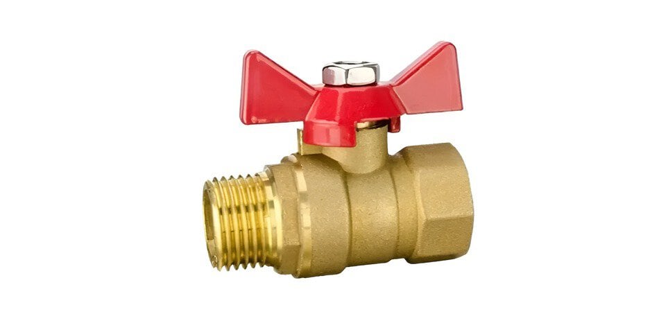 threaded butterfly valve