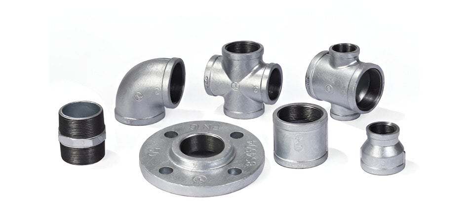 Malleable iron pipe fittings