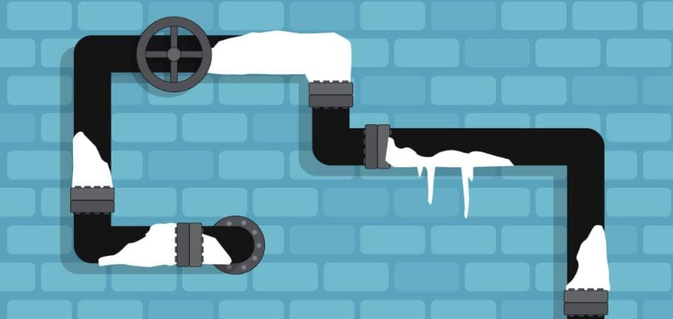 Complete draining of the pex pipes