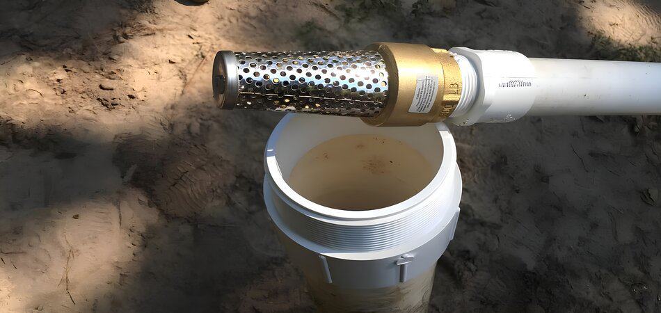 components and features of well foot valve