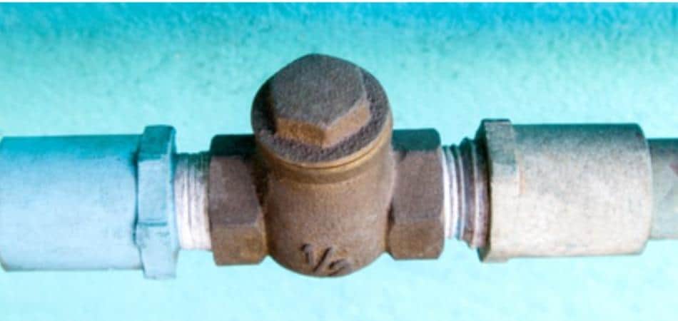 well pump check valve with brass