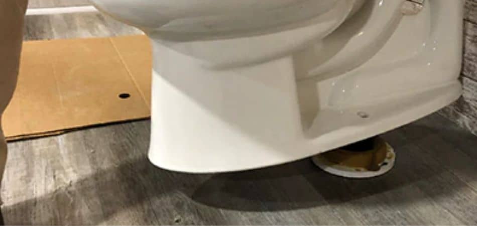 reinstall the toilet & secure it