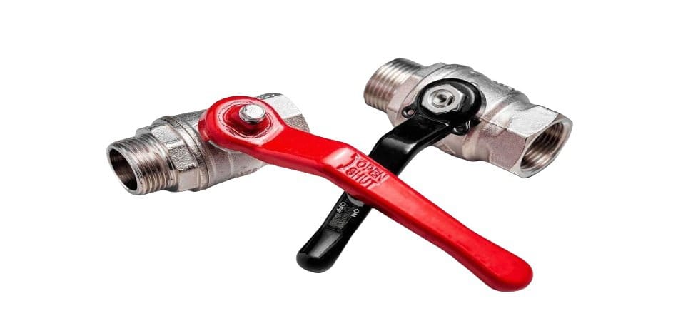 Ball valve marking on handles