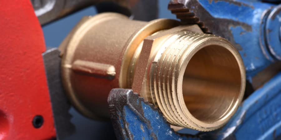 Brass fittings installation