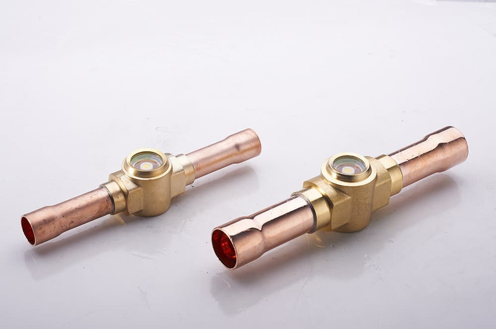 hvac parts moisture indicator brass sight glass