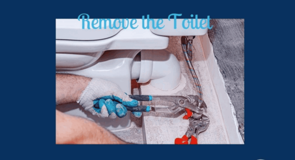 remove the toilet