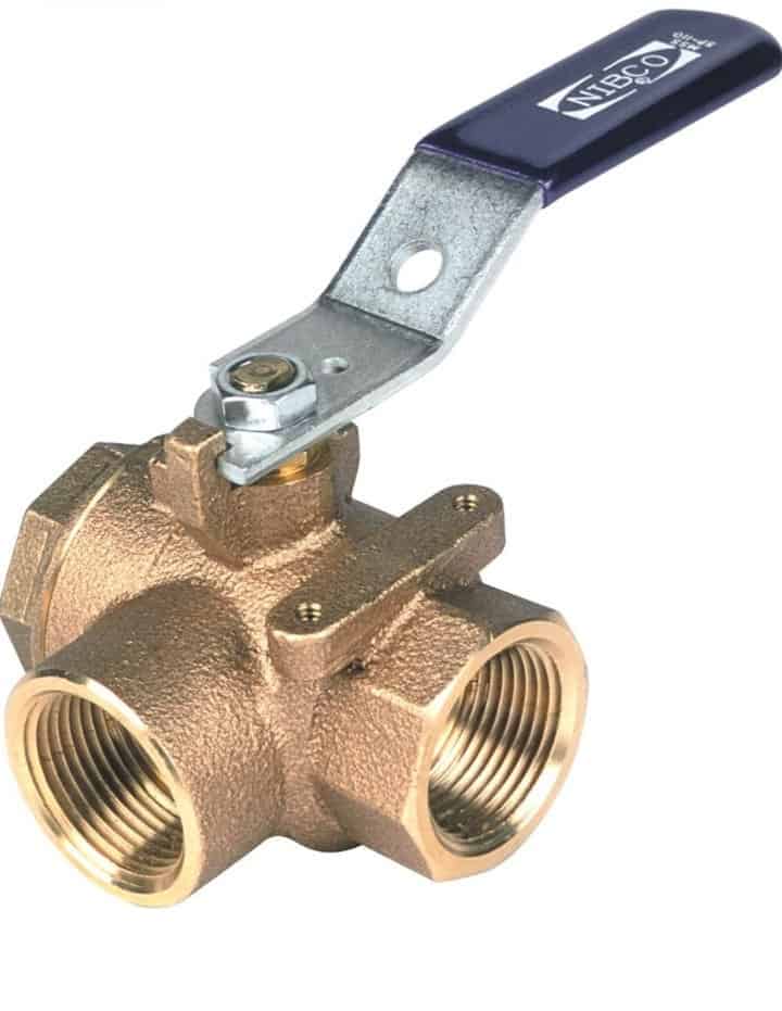 bronze t port valve