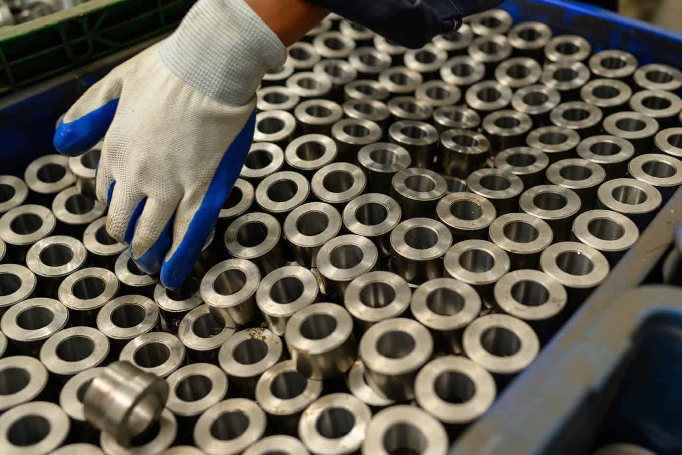 Steel raw material at factory