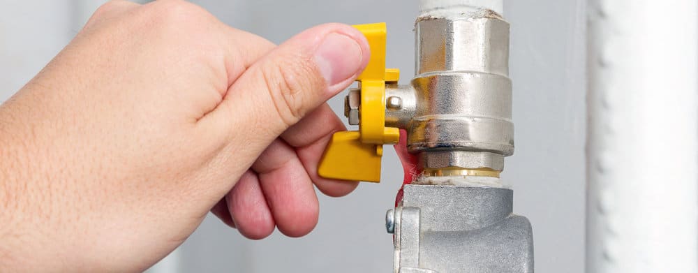 Gas ball valve works