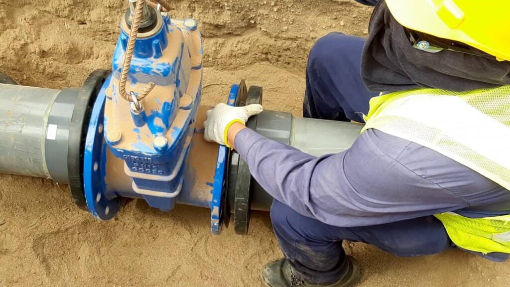 gate valve installation