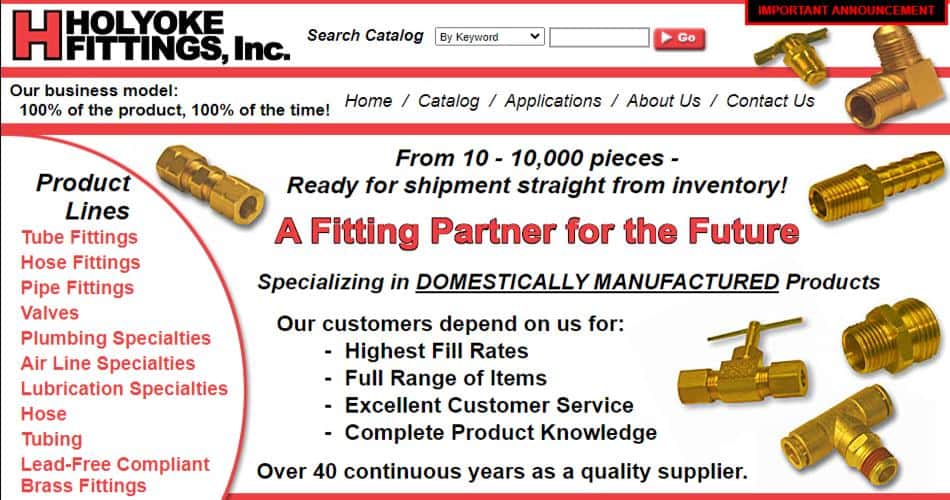 holyoke fittings