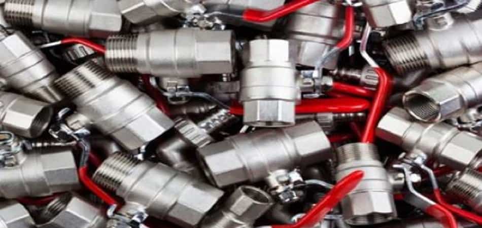 ball valves in warehouse