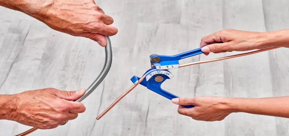 how to bend a copper pipe