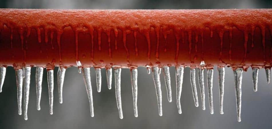 pex pipes freezing