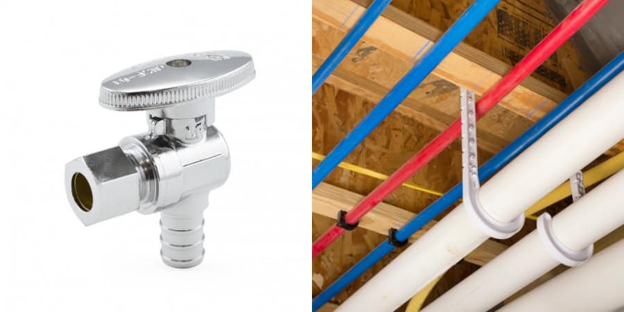 pex angle stop valve