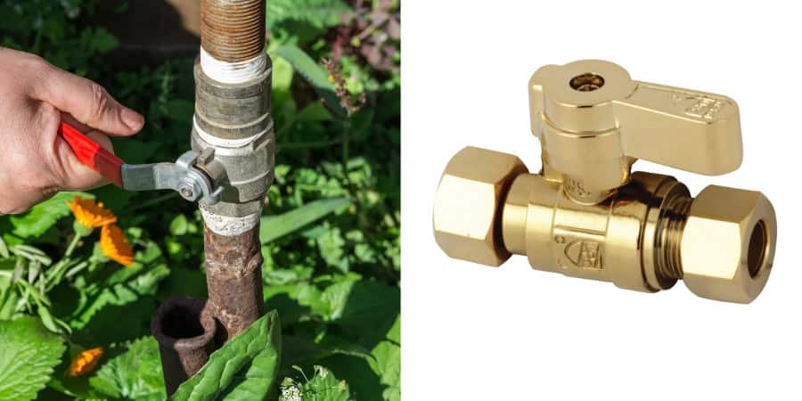 Sweat angle stop valve