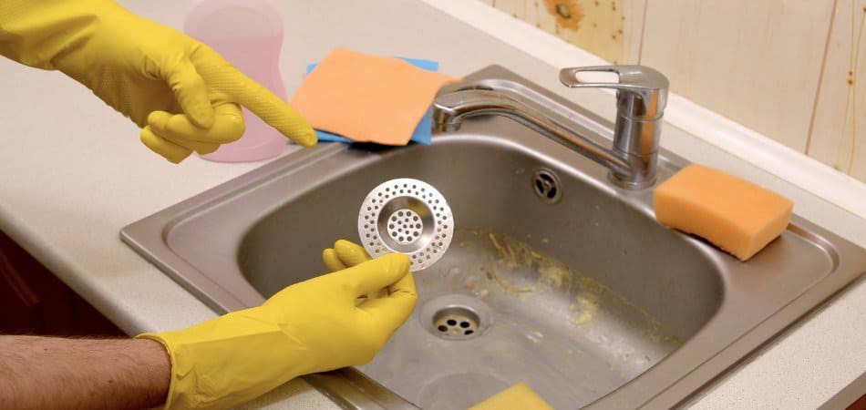 sink strainers cleaning