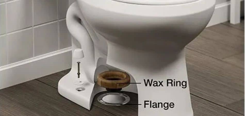 toilet with wax ring