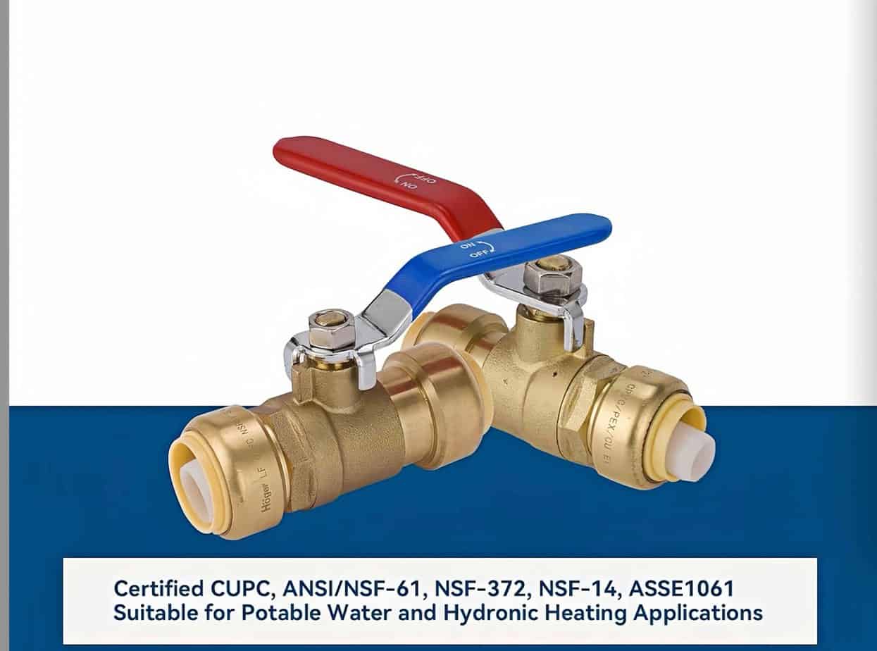 ball valve with nsf and cupc certificated