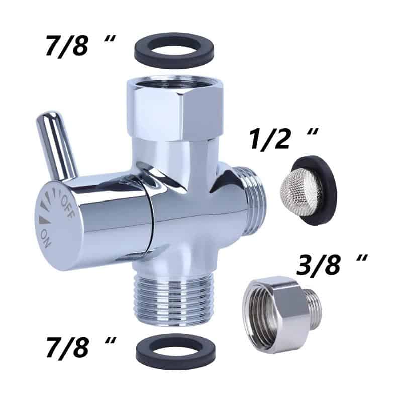Faucet Diverter Valve With Aerator 1/2 Adapter - Image 3
