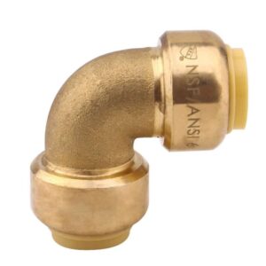 Brass Pushfit Elbow Fitting