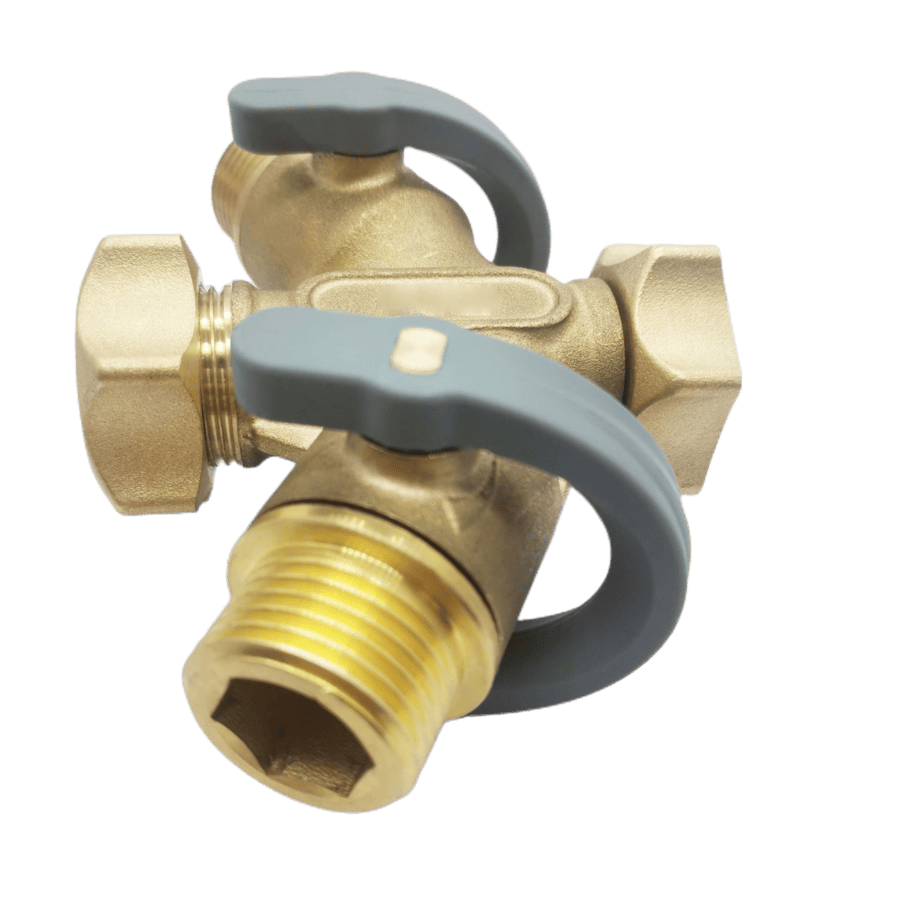 Brass Garden Hose 2-Way Splitter - Image 4