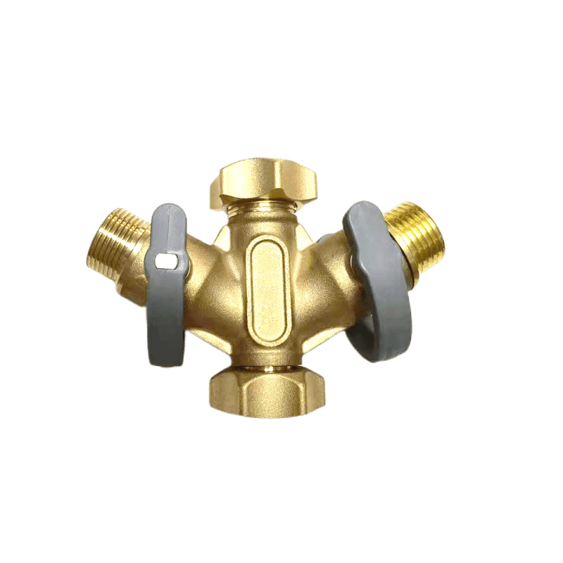 Brass Garden Hose 2-Way Splitter - Image 3