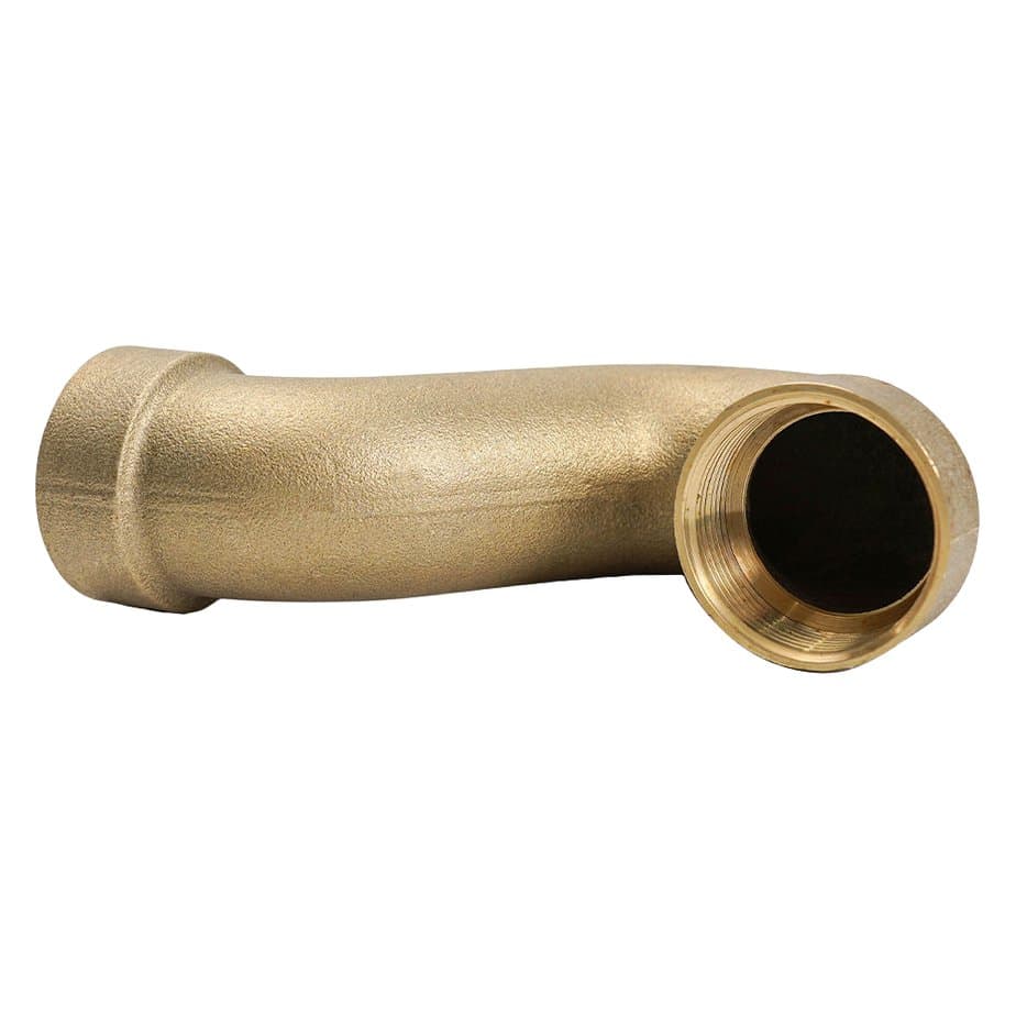 Cast Rough Brass Low Seal Bath Trap Waste Fitting - Image 4