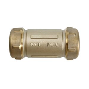 Short Pattern Brass Compression Coupling