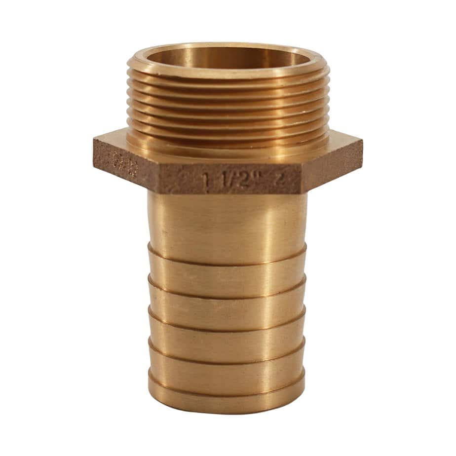 Cast Bronze Barb Hose Fitting Connector Adapter - Image 3