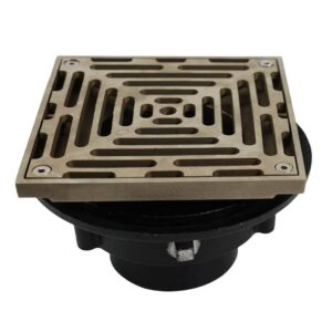 Plumbing Cast Iron Adjustable Foor Drain With Square Flange