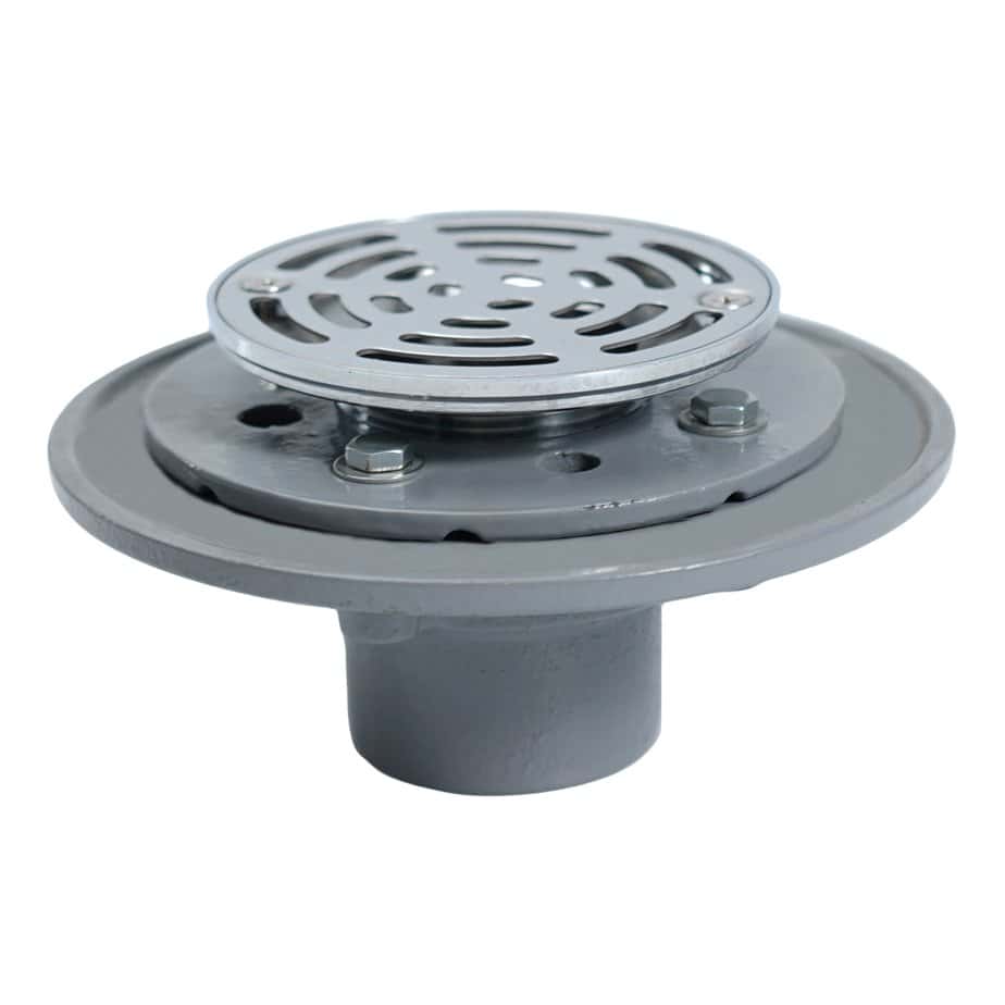 Polished Cast Iron Nickel Bronze Floor Shower Drain - Image 3