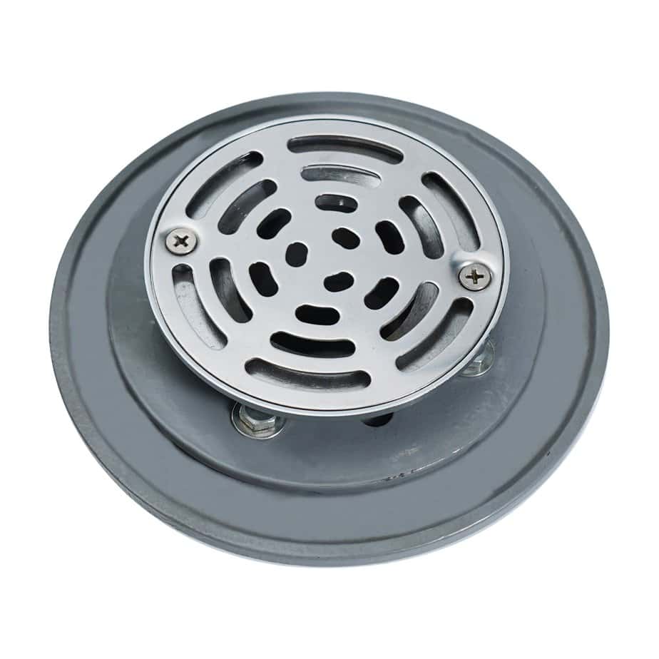 Polished Cast Iron Nickel Bronze Floor Shower Drain - Image 6