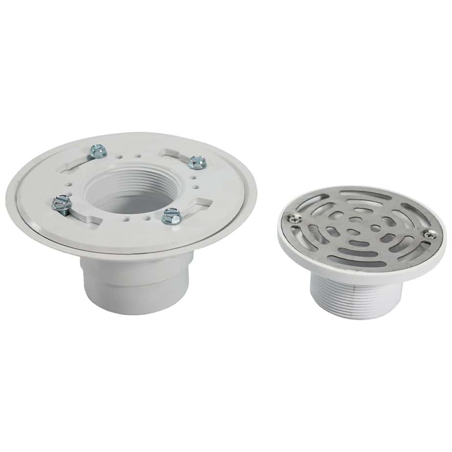 Polished Cast Iron Nickel Bronze Floor Shower Drain - Image 5