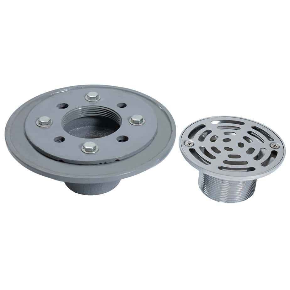 Polished Cast Iron Nickel Bronze Floor Shower Drain - Image 7