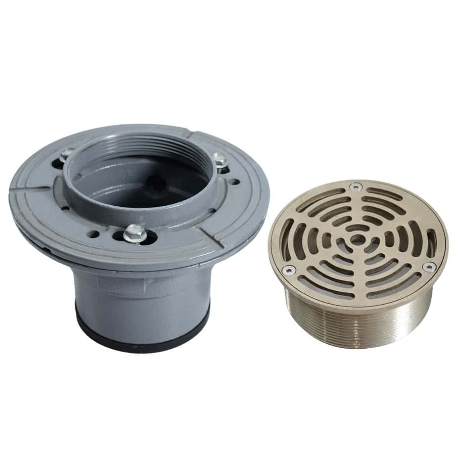 Polished Cast Iron Nickel Bronze Floor Shower Drain - Image 10