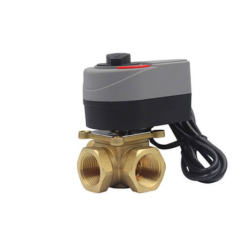 Rotary Actuator 3 way Motorized Thermostatic Water Valve 0308