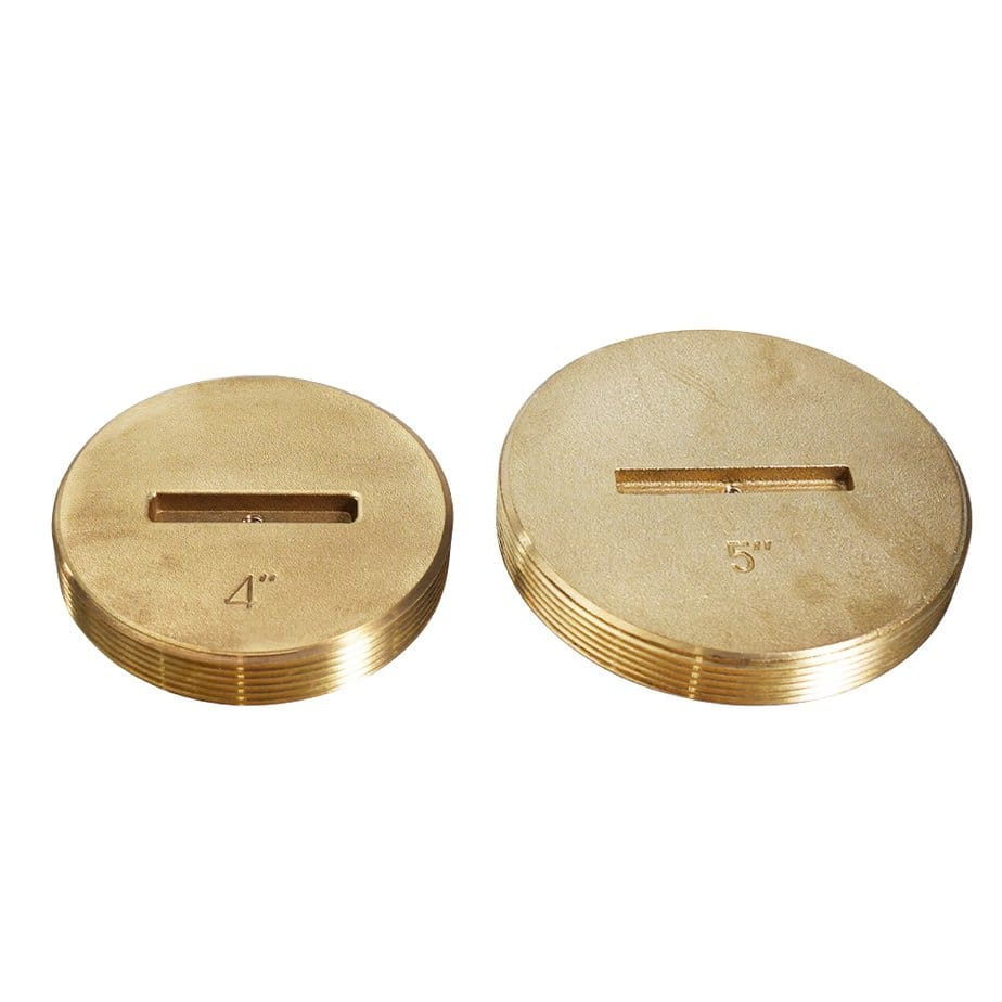 Brass Slotted head Cleanout Plugs with Countersunk