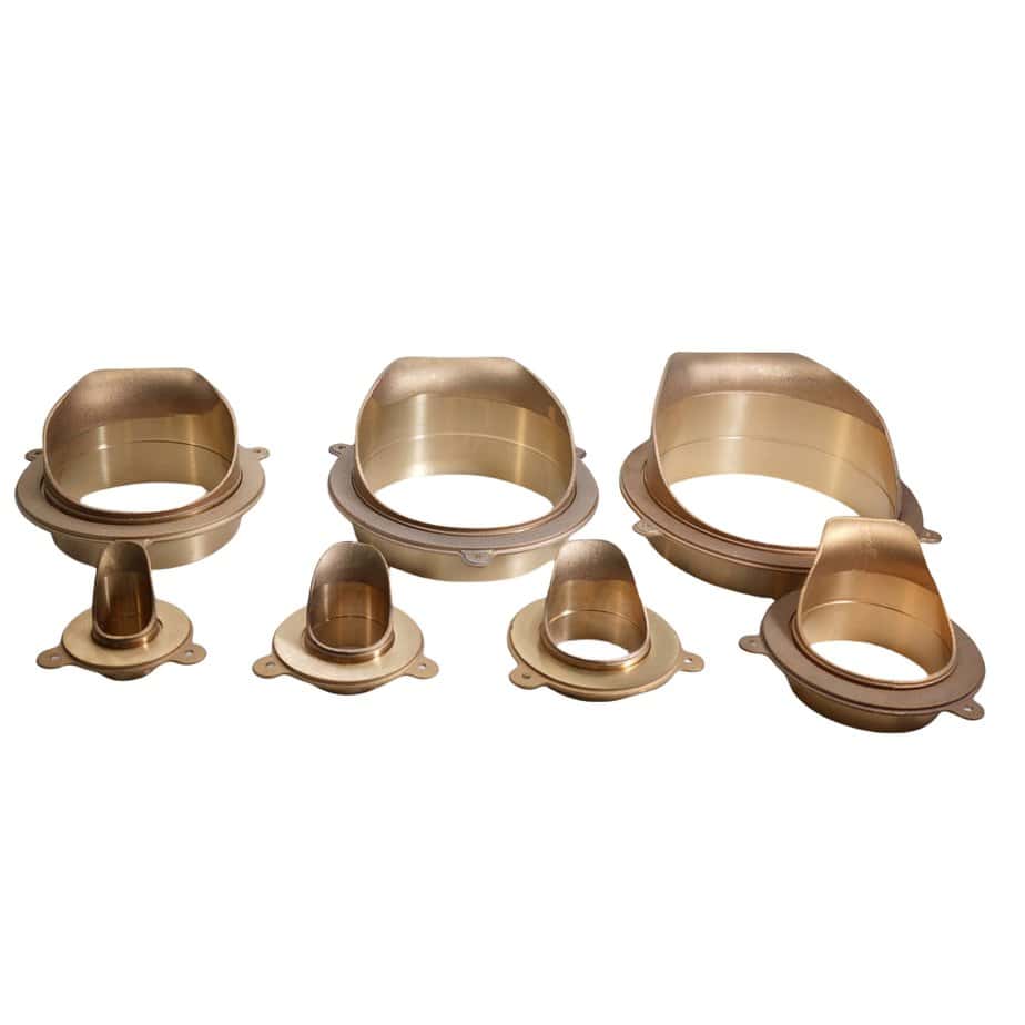 Nickel Bronze Downspout Nozzle With Flange For Roof Drainage - Image 6