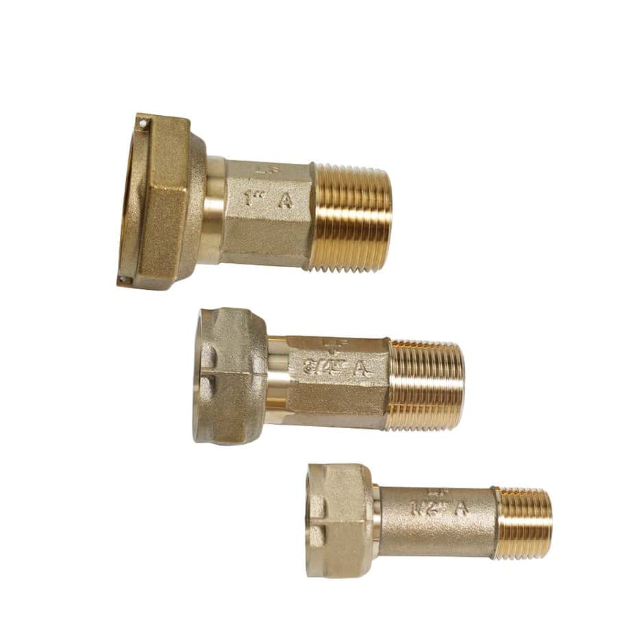 Lead Brass Water Meter Coupling Adapter - Image 2