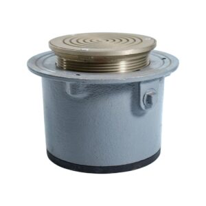 Adjustable Floor Shower Drain with Nickel Bronze Strainer