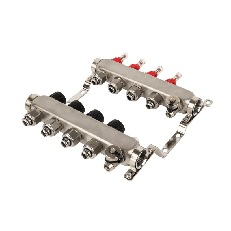 Stainless Steel Visual Float Flow Floor Heating Mainfold - Image 3