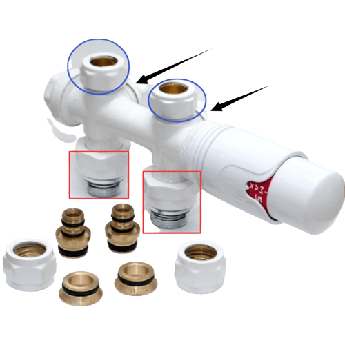Brass TRV thermostatic valve - Image 3
