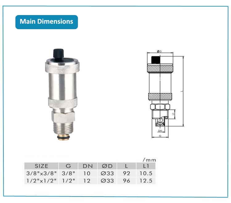 Automatic Air Vent Valve - Image 3