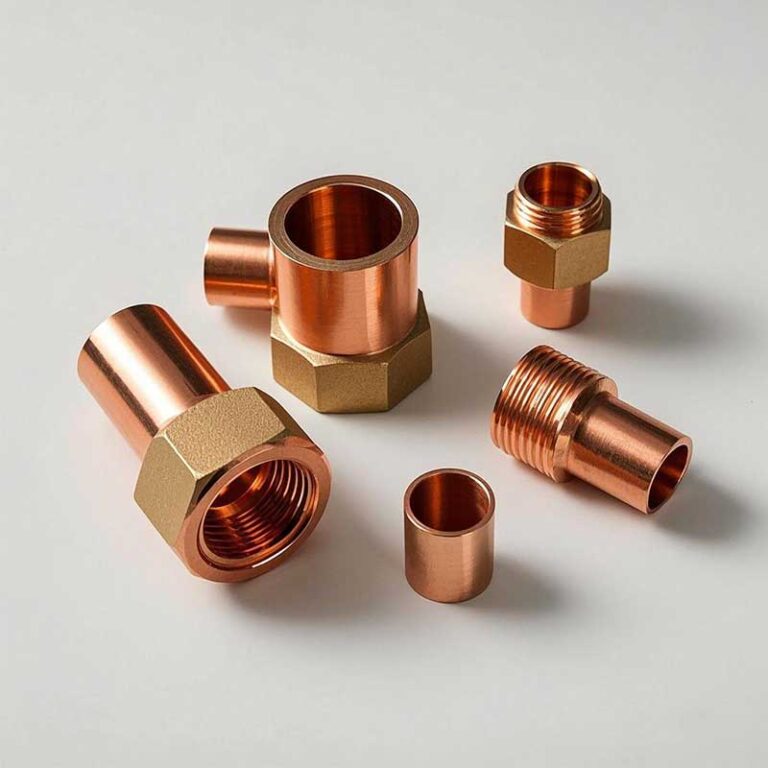 Brass welding copper fitting