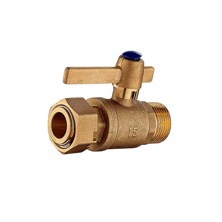 Full brass ball valve with union 1/2