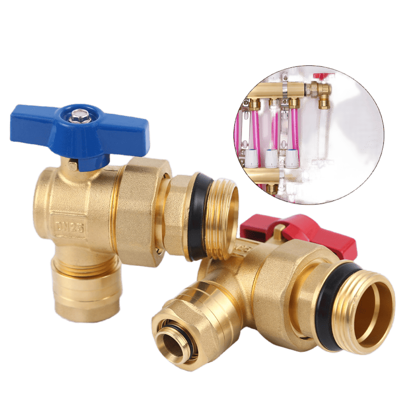 forged angle ball valve for heating system
