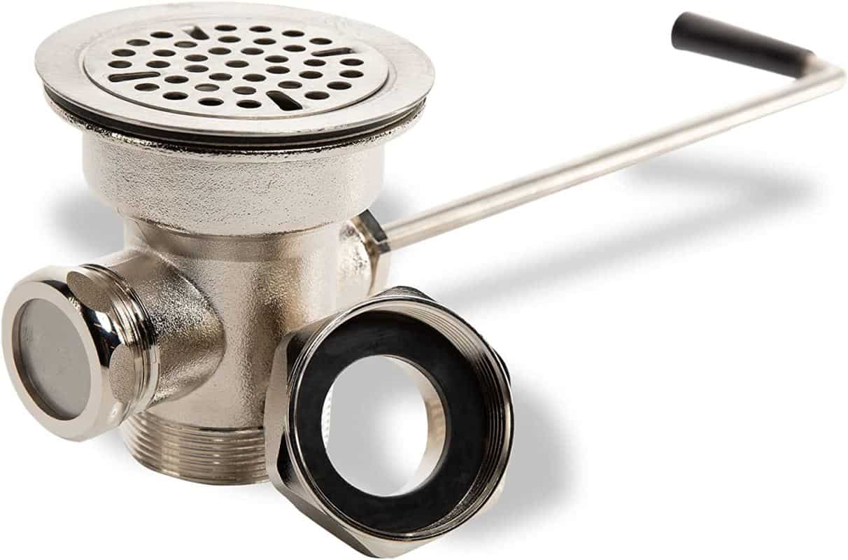 kitchen overflow twist lever drain