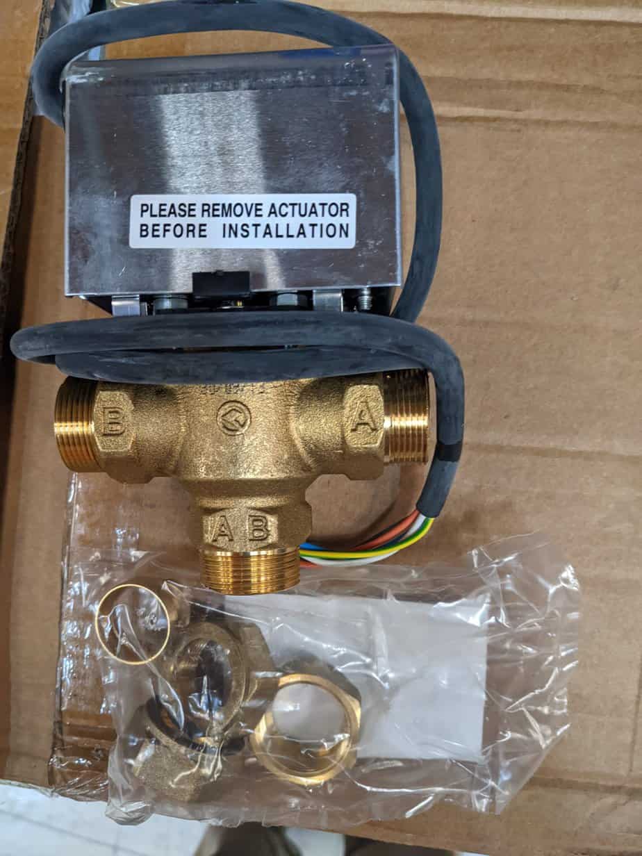 3 way actuator valve