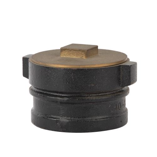 Cast Iron Cleanout with Head Brass Plug 0825